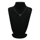 ノンブランド NON BRAND ダイヤモンド プラチナシルバー Pt900 ダイヤモンド Pt850(チェーン) ネックレス Pt900 プラチナ グラデーションストーン スマイルライン 雫 しずく型 両吊りタイプ