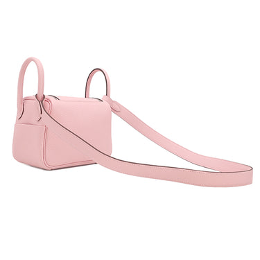 エルメス HERMES リンディ ミニ ヴェルソ ローズサクラ×グリペール トリヨンクレマンス ショルダーバッグ シルバー金具 新品 未使用 2025年製