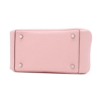 エルメス HERMES リンディ ミニ ヴェルソ ローズサクラ×グリペール トリヨンクレマンス ショルダーバッグ シルバー金具 新品 未使用 2025年製