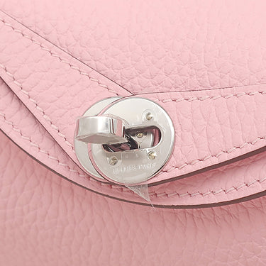 エルメス HERMES リンディ ミニ ヴェルソ ローズサクラ×グリペール トリヨンクレマンス ショルダーバッグ シルバー金具 新品 未使用 2025年製