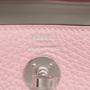 エルメス HERMES リンディ ミニ ヴェルソ ローズサクラ×グリペール トリヨンクレマンス ショルダーバッグ シルバー金具 新品 未使用 2025年製