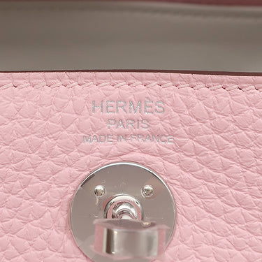 エルメス HERMES リンディ ミニ ヴェルソ ローズサクラ×グリペール トリヨンクレマンス ショルダーバッグ シルバー金具 新品 未使用 2025年製
