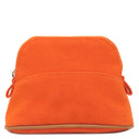 エルメス HERMES ボリードポーチ ミニミニ H104772M 02 オランジュフー×オレンジ コットン アニョーミロ ポーチ シルバー金具