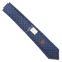 エルメス HERMES クラバット 7cm デジタルＨ ネイビー シルク ネクタイ 紺 青 平織タイ H柄 総柄 新品 未使用
