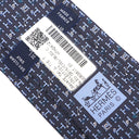 エルメス HERMES クラバット 7cm Hコレクション H006381T 01 ブルーグリ×シエル×ブルーカナール シルク ネクタイ シルクツイルタイ 青 グレー 水色 総柄 H柄 新品 未使用