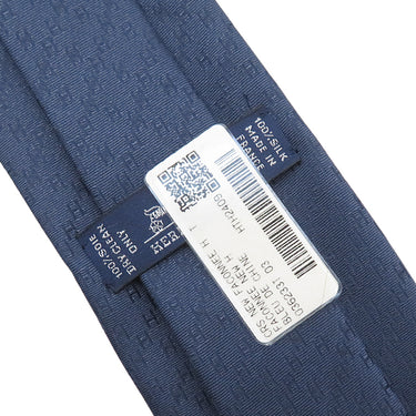エルメス HERMES クラバット 7cm ニューH H339239T 02 ブルードシーヌ シルク ネクタイ 青 平織タイ H柄 NEW H 新品 未使用