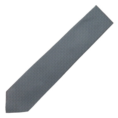 エルメス HERMES クラバット 8cm Hトレフル H659448T 02 アントラシト シルク ネクタイ ダークグレー H TREFLE 総柄 新品 未使用