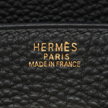 エルメス HERMES バーキン30 ブラック トゴ ハンドバッグ ゴールド金具 黒