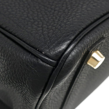 エルメス HERMES バーキン30 ブラック トゴ ハンドバッグ ゴールド金具 黒
