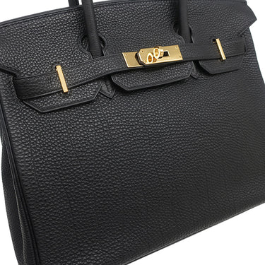 エルメス HERMES バーキン30 ブラック トゴ ハンドバッグ ゴールド金具 黒