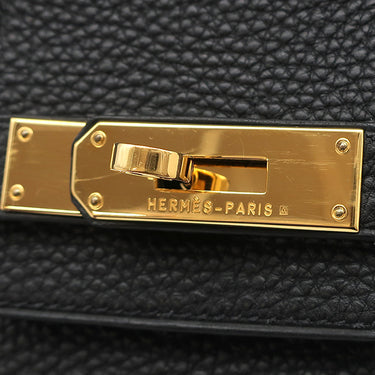 エルメス HERMES バーキン30 ブラック トゴ ハンドバッグ ゴールド金具 黒