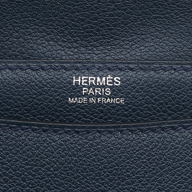 エルメス HERMES スティーヴ ライト ブルーニュイ エバーカラー ショルダーバッグ シルバー金具 ネイビー