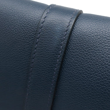 エルメス HERMES スティーヴ ライト ブルーニュイ エバーカラー ショルダーバッグ シルバー金具 ネイビー