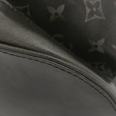 ルイヴィトン LOUIS VUITTON クリストファー MM M11521 ブラック レザー ブラッシュドモノグラムカウハイドレザー リュック・デイパック シルバー金具 ヴィンテージ調 バックパック