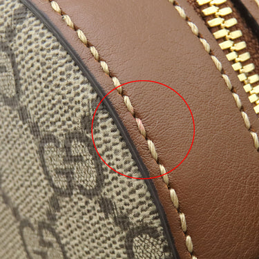 グッチ GUCCI GGスプリーム チェーンショルダー 779784 ベージュ×ブラウン GGスプリームキャンバス レザー ショルダーバッグ ゴールド金具 PVC×レザー