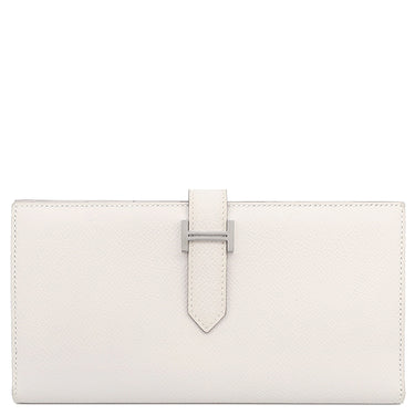 エルメス HERMES ベアンスフレ グリペール ヴォーエプソン 長財布 シルバー金具 二つ折り 2023年製