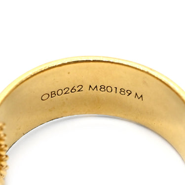 ルイヴィトン LOUIS VUITTON リングネックレス モノグラム M80189 ゴールド GP ネックレス ペンダント ロゴ ラウンドプレート リング モノグラム