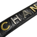 シャネル CHANEL ガブリエル ドゥ シャネル ホーボー ブラック レザー 2WAYバッグ マットゴールド金具 黒 トリコロール金具