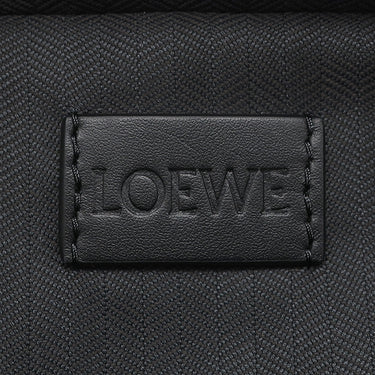 ロエベ LOEWE クロスボディ カメラバッグ ミニ ブラック レザー ソフトグレインカーフ ショルダーバッグ シルバー金具 黒