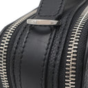 ロエベ LOEWE クロスボディ カメラバッグ ミニ ブラック レザー ソフトグレインカーフ ショルダーバッグ シルバー金具 黒
