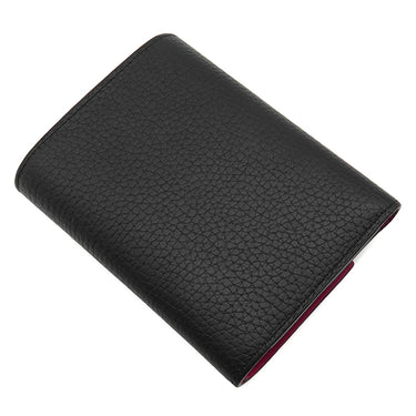 ルイヴィトン LOUIS VUITTON ポルトフォイユカプシーヌ コンパクト M62157 ノワール×ホットピンク レザー トリヨンレザー 三つ折り財布 ゴールド金具 黒 ピンク ブラック金具