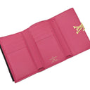 ルイヴィトン LOUIS VUITTON ポルトフォイユカプシーヌ コンパクト M62157 ノワール×ホットピンク レザー トリヨンレザー 三つ折り財布 ゴールド金具 黒 ピンク ブラック金具
