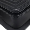 シャネル CHANEL ボーイシャネル ミニ チェーンショルダー A67364 ブラック レザー ショルダーバッグ ゴールド金具 黒
