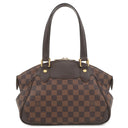 ルイヴィトン LOUIS VUITTON ヴェローナ PM N41117 ダミエエベヌ ダミエキャンバス ハンドバッグ ゴールド金具 茶