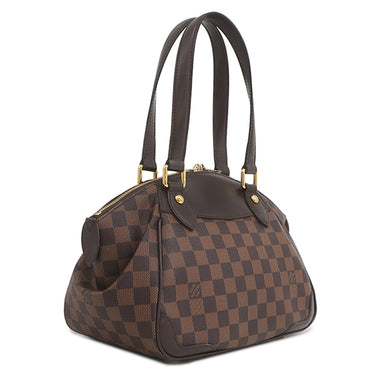ルイヴィトン LOUIS VUITTON ヴェローナ PM N41117 ダミエエベヌ ダミエキャンバス ハンドバッグ ゴールド金具 茶