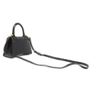 バレンシアガ BALENCIAGA Hourglass ハンドバッグ XS 592833 ブラック レザー 2WAYバッグ ゴールド金具 黒 ハンドバッグ ショルダー
