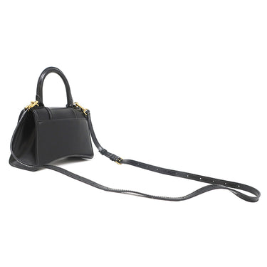 バレンシアガ BALENCIAGA Hourglass ハンドバッグ XS 592833 ブラック レザー 2WAYバッグ ゴールド金具 黒 ハンドバッグ ショルダー