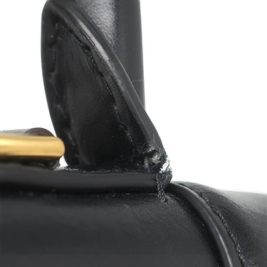 バレンシアガ BALENCIAGA Hourglass ハンドバッグ XS 592833 ブラック レザー 2WAYバッグ ゴールド金具 黒 ハンドバッグ ショルダー