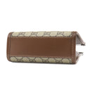 グッチ GUCCI インターロッキングG ミニトート 671623 ブラウン GGスプリームキャンバス 2WAYバッグ ゴールド金具 PVC×レザー