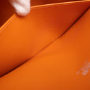 エルメス Hermes ケリー ロング ポシェット オレンジ ヴォースイフト ハンドバッグ シルバー金具 クラッチバッグ