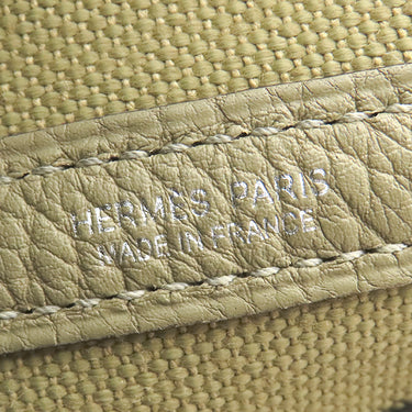 エルメス HERMES ガーデンパーティーTPM プシエール ネゴンダ トワルミリタリー トートバッグ シルバー金具