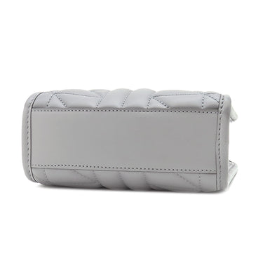 グッチ GUCCI GGマーモント ミニ ショルダー 696123 グレー レザー 2WAYバッグ シルバー金具 GGロゴ ハンドバッグ