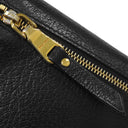 ミュウミュウ MIU MIU 二つ折り ロゴプレート 5MH109 NERO ゴートレザー マドラス 長財布 ゴールド金具 黒 ロングウォレット カードケース付き