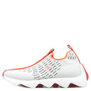 エルメス HERMES エクレール H2210982Z ホワイト×オレンジ ファブリック #41.5 スニーカー Hロゴ スリッポン ニット メッシュ ソルド品