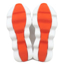 エルメス HERMES エクレール H2210982Z ホワイト×オレンジ ファブリック #41.5 スニーカー Hロゴ スリッポン ニット メッシュ ソルド品