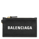 バレンシアガ BALENCIAGA ロゴ フラグメントケース 594548 ブラック レザー コインケース ゴールド金具 黒 ネックポーチ カードケース