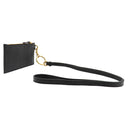 バレンシアガ BALENCIAGA ロゴ フラグメントケース 594548 ブラック レザー コインケース ゴールド金具 黒 ネックポーチ カードケース