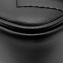 グッチ GUCCI GGマーモント ミニバッグ 476433 ブラック レザー シェブロンキルティングレザー ショルダーバッグ ヴィンテージ金具 ダブルG