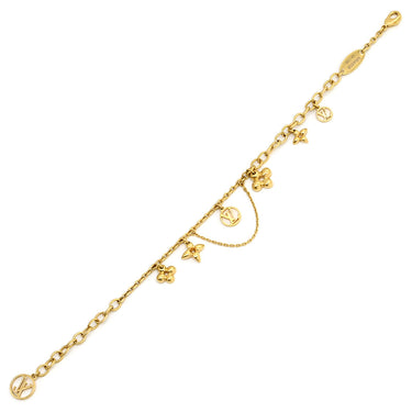 ルイヴィトン LOUIS VUITTON ブラスレ ブルーミング M64858 ゴールド GP ブレスレット LVサークル モノグラムフラワー