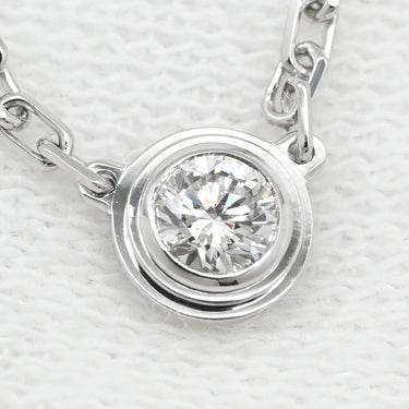 カルティエ Cartier ダムール SM B7215900 ホワイトゴールド K18WG ダイヤモンド ネックレス ダイヤモンド 18K Au750 WG