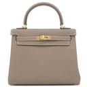 エルメス HERMES ケリー25 内縫い エトゥープ トゴ 2WAYバッグ ゴールド金具 新品 未使用 グレージュ ショルダー 2025年製