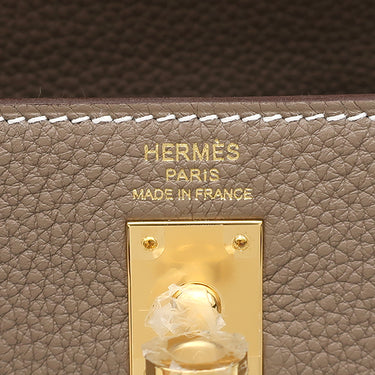 エルメス HERMES ケリー25 内縫い エトゥープ トゴ 2WAYバッグ ゴールド金具 新品 未使用 グレージュ ショルダー 2025年製