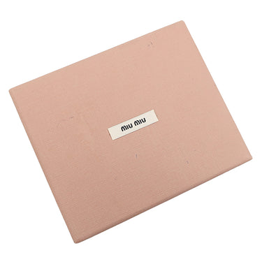 ミュウミュウ MIU MIU マテラッセレザー カードケース 5MC076 ブラック レザー ナッパレザー カードケース ゴールド金具 アイコニック 黒 カード入れ