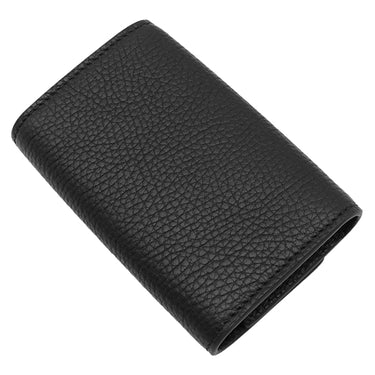 グッチ GUCCI ダブルG 6連キーケース 473924 ブラック レザー キーケース シルバー金具 6連 6本 キーリング付き 黒