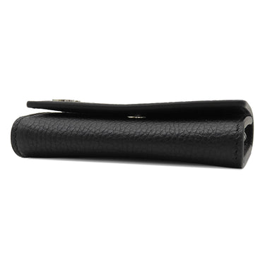 グッチ GUCCI ダブルG 6連キーケース 473924 ブラック レザー キーケース シルバー金具 6連 6本 キーリング付き 黒