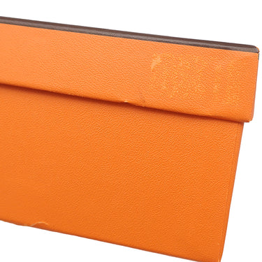 エルメス HERMES オラン H211242Z ブルークレール デニム レザー #38 1/2 サンダル 新品未使用 H型 ローヒール デニム